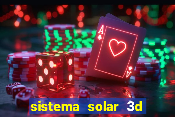 sistema solar 3d em movimento